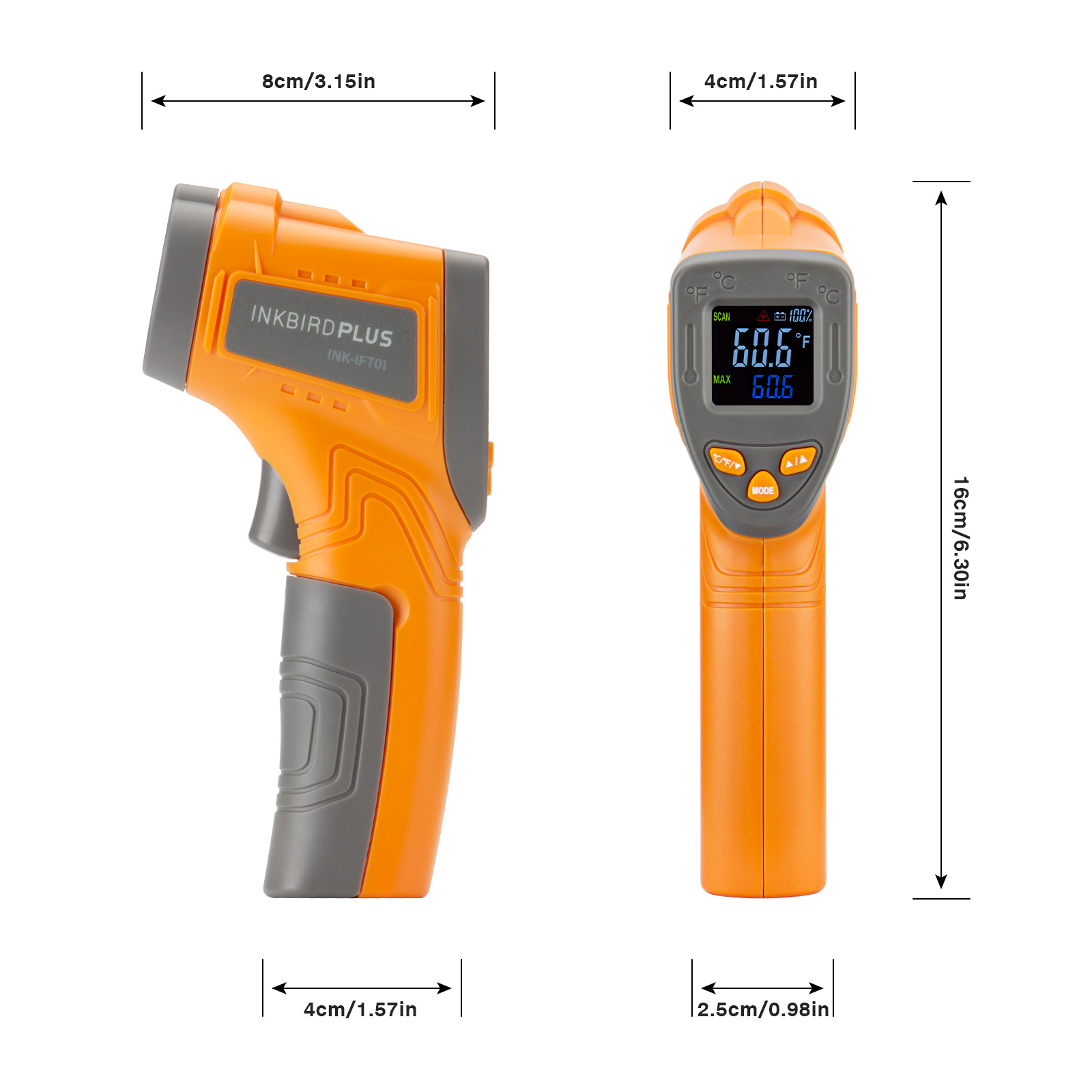 Inkbird Laser Infrared Thermom - Home Improvement Industry recension och pris