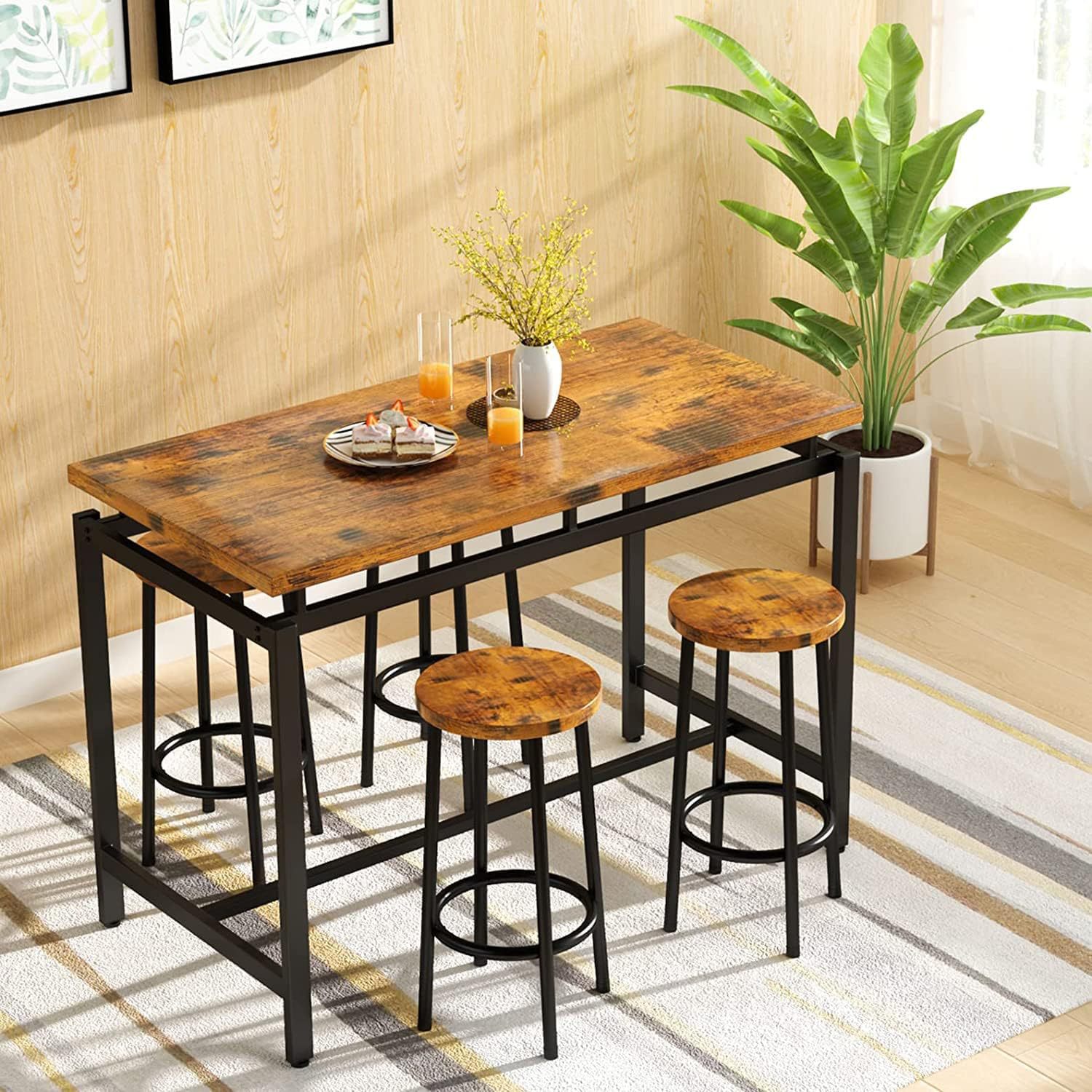 Dining table and chairs five-p - Home Improvement Kitchen Set recension och pris
