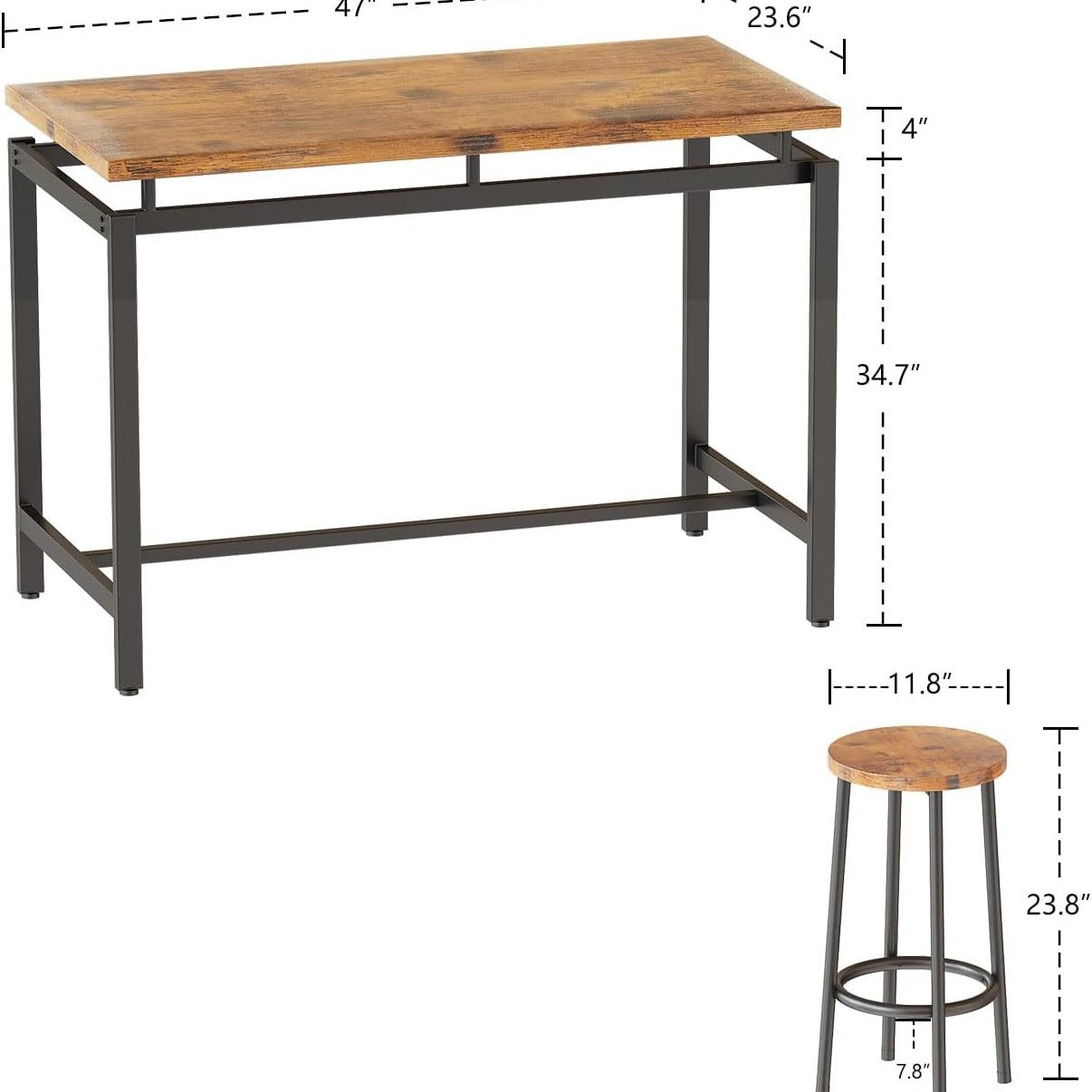 Dining table and chairs five-p - Home Improvement Kitchen Set recension och pris